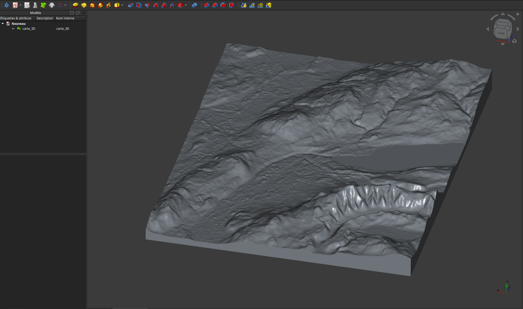 Carte dans logiciel CAO