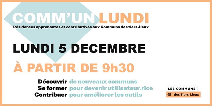 comm'un lundi flyer